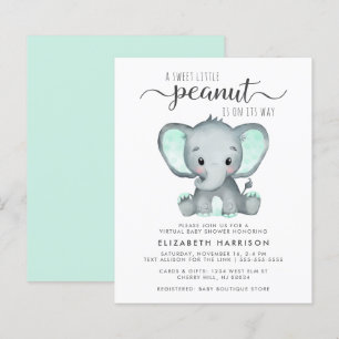 Invitation à une baby shower virtuelle Budget Elep