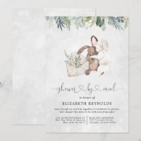Invitation à une baby shower virtuelle par la post