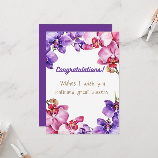 Invitation à une célébration de félicitations (Devant/Arrière en situation)