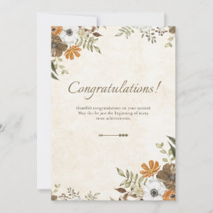 Invitation à une célébration de félicitations