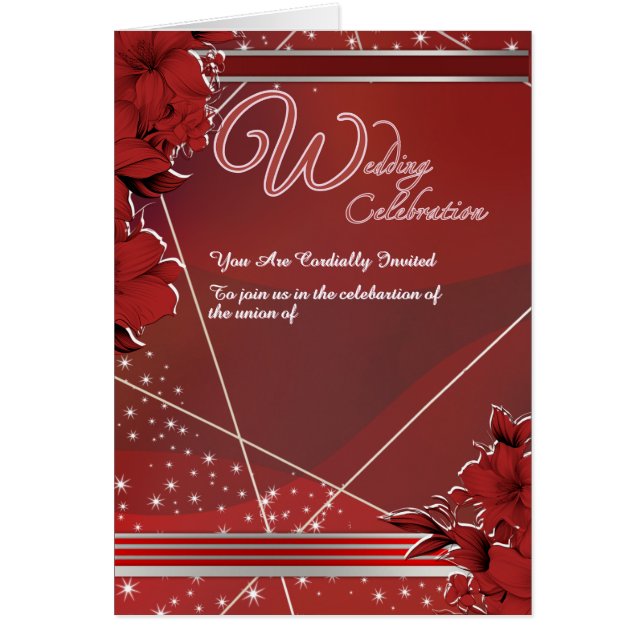 Invitation à une célébration de mariage (Devant)