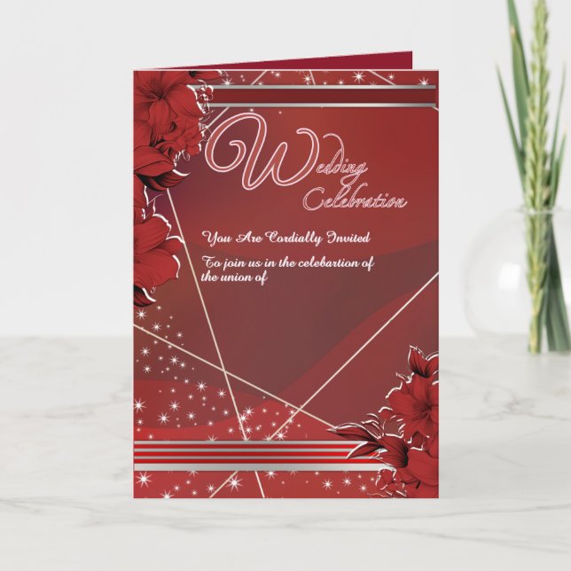 Invitation à une célébration de mariage (Devant)
