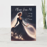 Invitation à une cousine pour être la demoiselle d