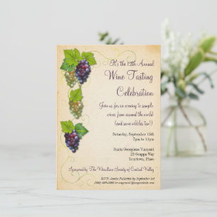 Invitation à une dégustation de vin au vignoble