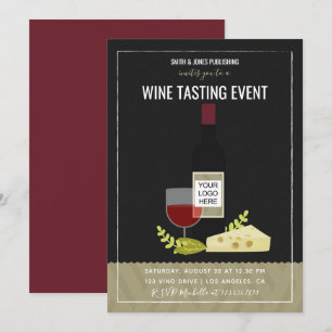 Invitation à une dégustation de vin d'entreprise e