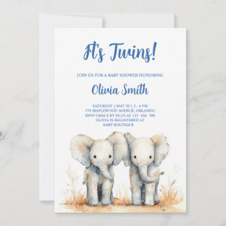 Invitation à une double Baby Shower – Double la Jo