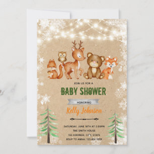 Invitation à une douche de forêt hivernale