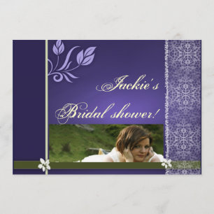 Invitation à une douche nuptiale bleue