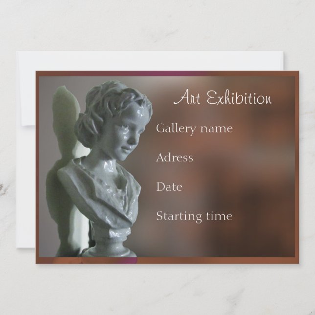 Invitation à une exposition d'art (Devant)