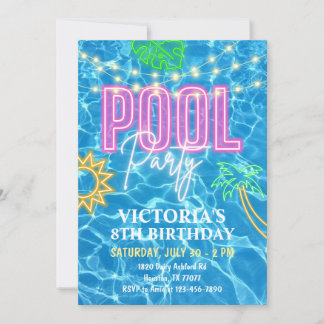 Invitation à une fête au bord de la piscine, Fête 