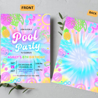 Invitation à une fête au bord de la piscine, Soiré