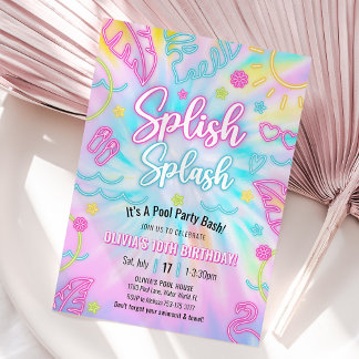 Invitation à une Fête au Piscine Néon, Éclat Tropi