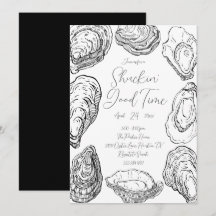 Invitation à une fête aux huîtres