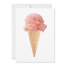 Invitation à une fête avec cône de glace