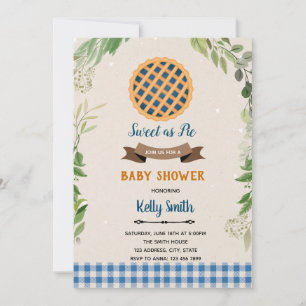 Invitation à une fête avec tarte aux myrtilles