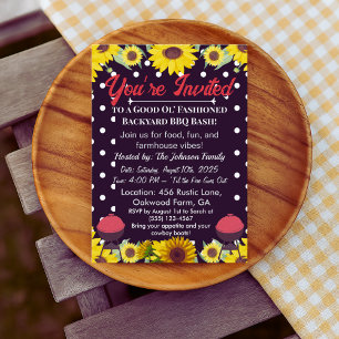 Invitation à une Fête champêtre – Grillades et Por