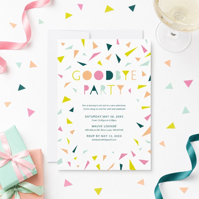 Invitation à une fête d'adieu (Créateur téléchargé)