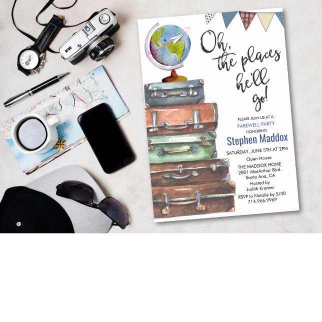 Invitation à une fête d'adieu sur le thème du voya (Créateur téléchargé)