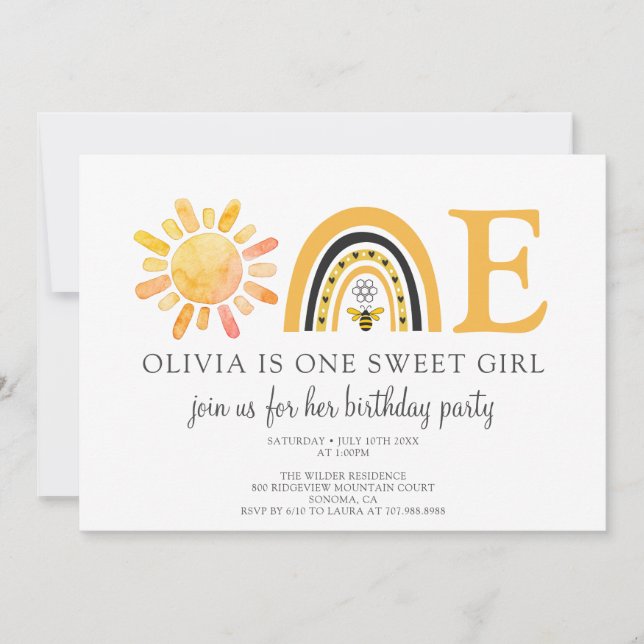 Invitation à une fête d'anniversaire (Devant)