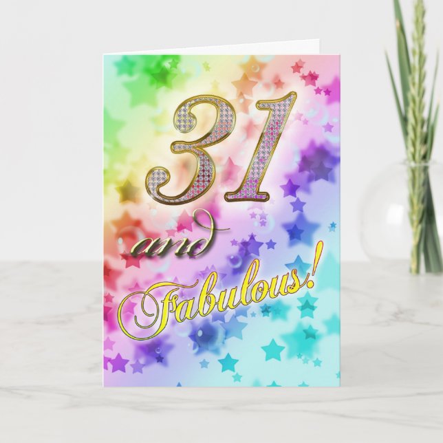 Invitation à une fête d'anniversaire 31 ans (Devant)