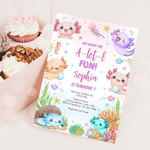 Invitation à une fête d'anniversaire amusante d'Ax
