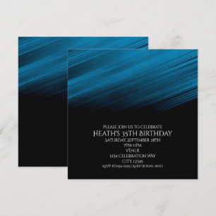 Invitation à une fête d'anniversaire avec des rayu