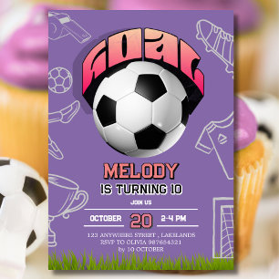 Invitation à une fête d'anniversaire avec un ballo