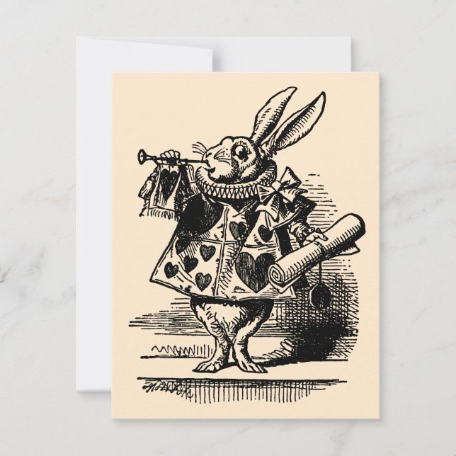 Invitation à une fête d'anniversaire d'Alice au pa (Devant)