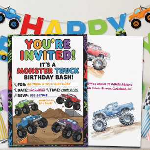 Invitation à une fête d'anniversaire de 12 ans ave
