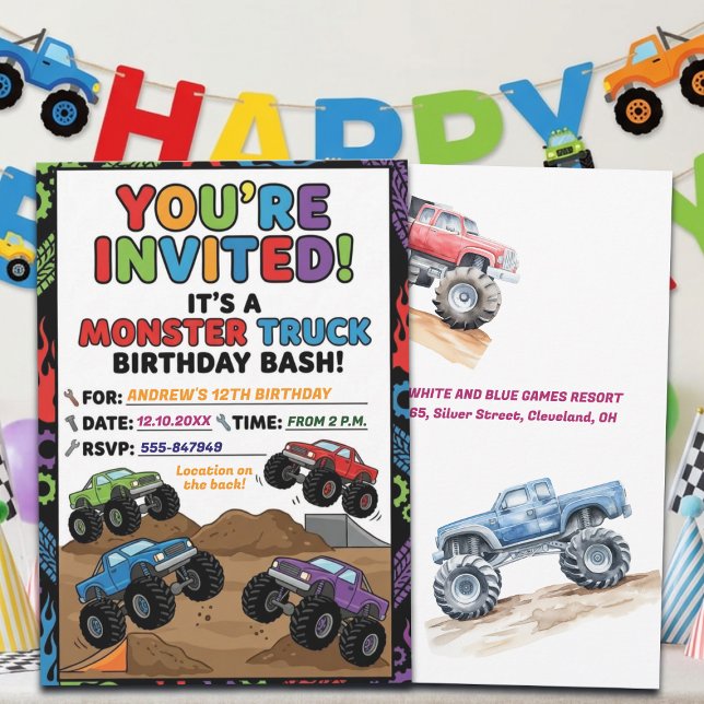 Invitation à une fête d'anniversaire de 12 ans ave (Créateur téléchargé)