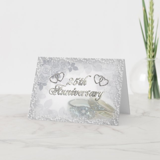 Invitation à une fête d'anniversaire de 25 ans arg (Devant)