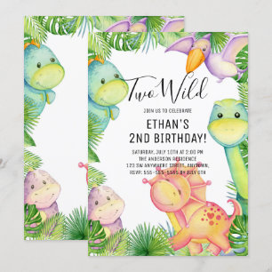 Invitation à une fête d'anniversaire de 2 ans de d