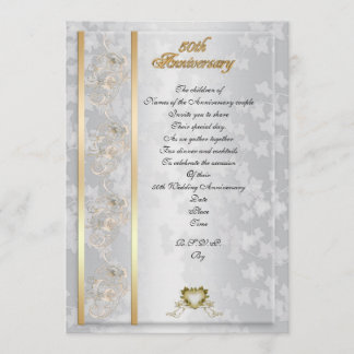 Invitation à une fête d'anniversaire de 50 ans élé