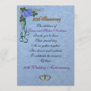 Invitation à une fête d'anniversaire de 50 ans pou