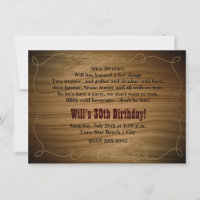 Invitation à une fête d'anniversaire de cow-boy de
