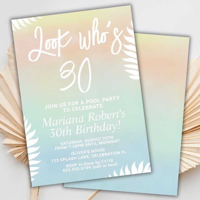 Invitation à une fête d'anniversaire de fête d'été (Créateur téléchargé)