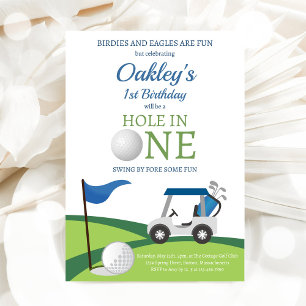 Invitation à une fête d'anniversaire de golf