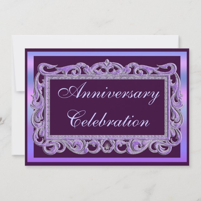 Invitation à une fête d'anniversaire de mariage (Devant)