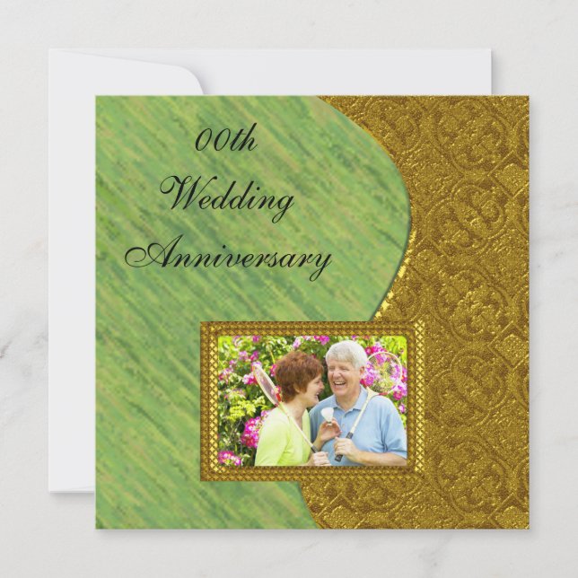 Invitation à une fête d'anniversaire de mariage de (Devant)