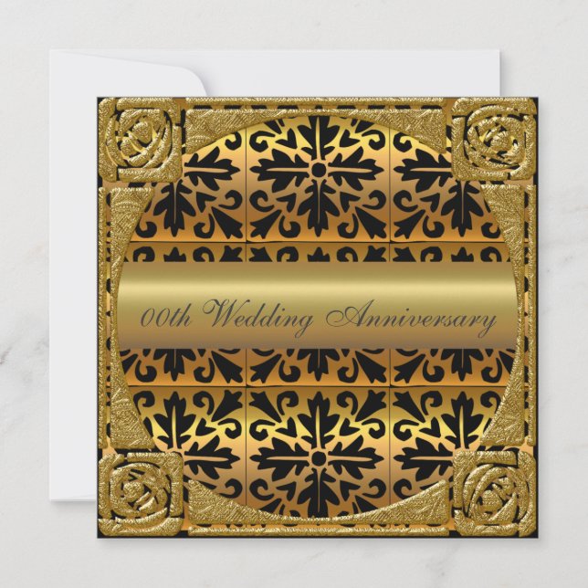 Invitation à une fête d'anniversaire de mariage de (Devant)
