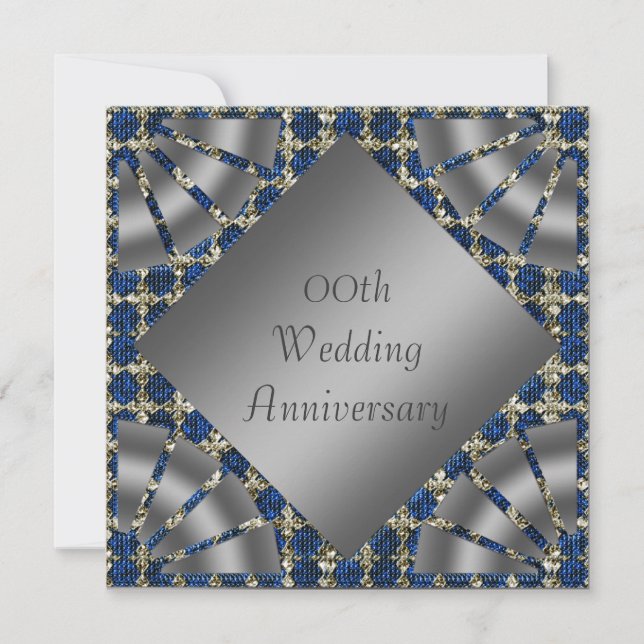 Invitation à une fête d'anniversaire de mariage de (Devant)