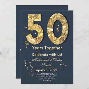 Invitation à une fête d'anniversaire de mariage de