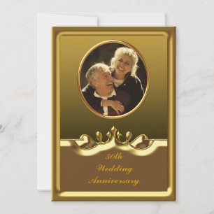 Invitation à une fête d'anniversaire de mariage de