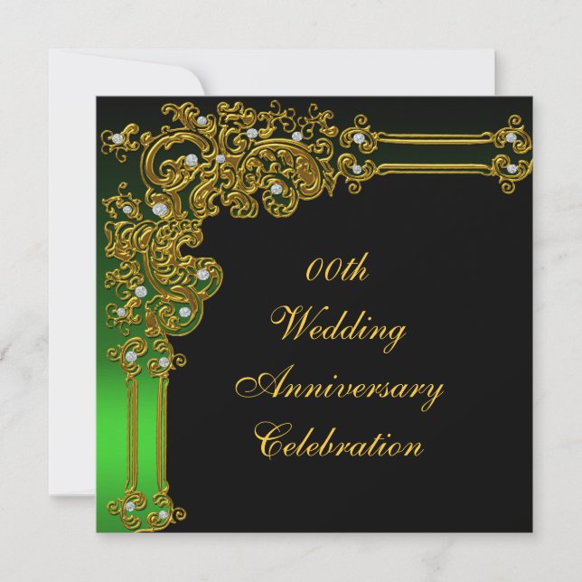 Invitation à une fête d'anniversaire de mariage de (Devant)