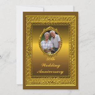 Invitation à une fête d'anniversaire de mariage de