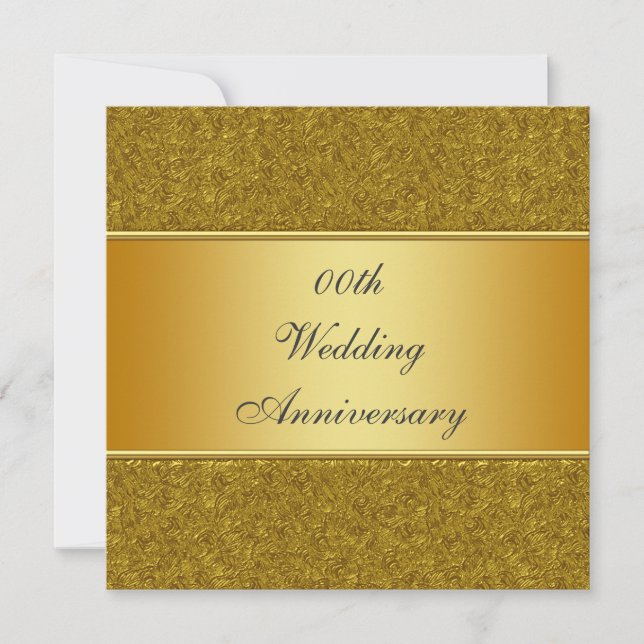 Invitation à une fête d'anniversaire de mariage de (Devant)