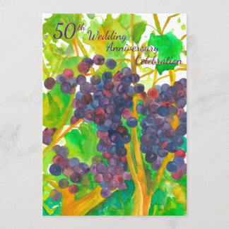 Invitation à une fête d'anniversaire de mariage de