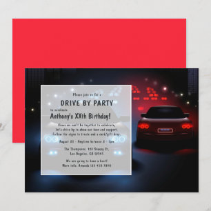 Invitation à une fête d'anniversaire de passage en