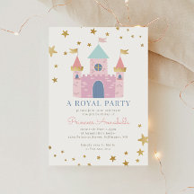 Invitation à une fête d'anniversaire de Princesse
