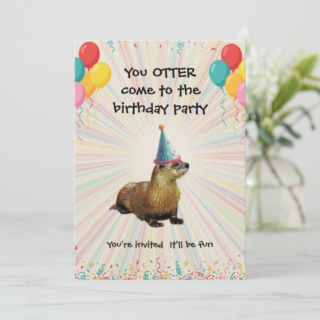 Invitation à une fête d'anniversaire d'enfant - Vo (Debout devant)